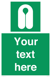 Custom sign safe condition Lifejacket